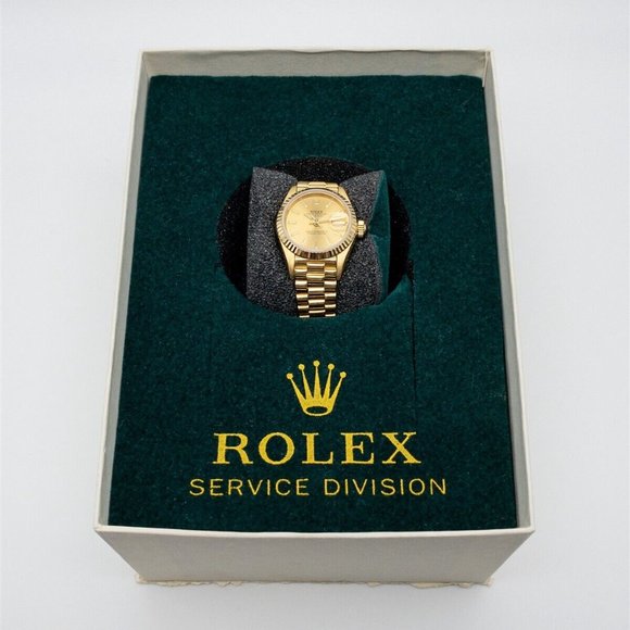 ROLEX 18K GOLD PRESIDENTIAL LADIES WATCH!! RARE! W/ ORIGINAL PAPERS! - Picture 4 of 5